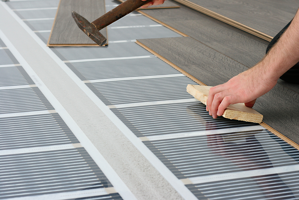 floor heating installation