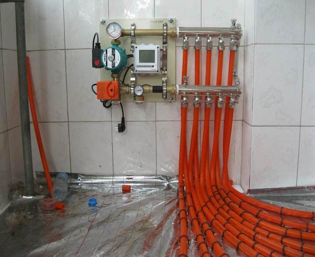 water floor heating