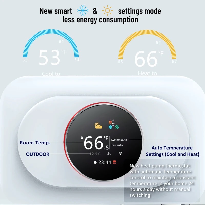 Heat pump thermostat