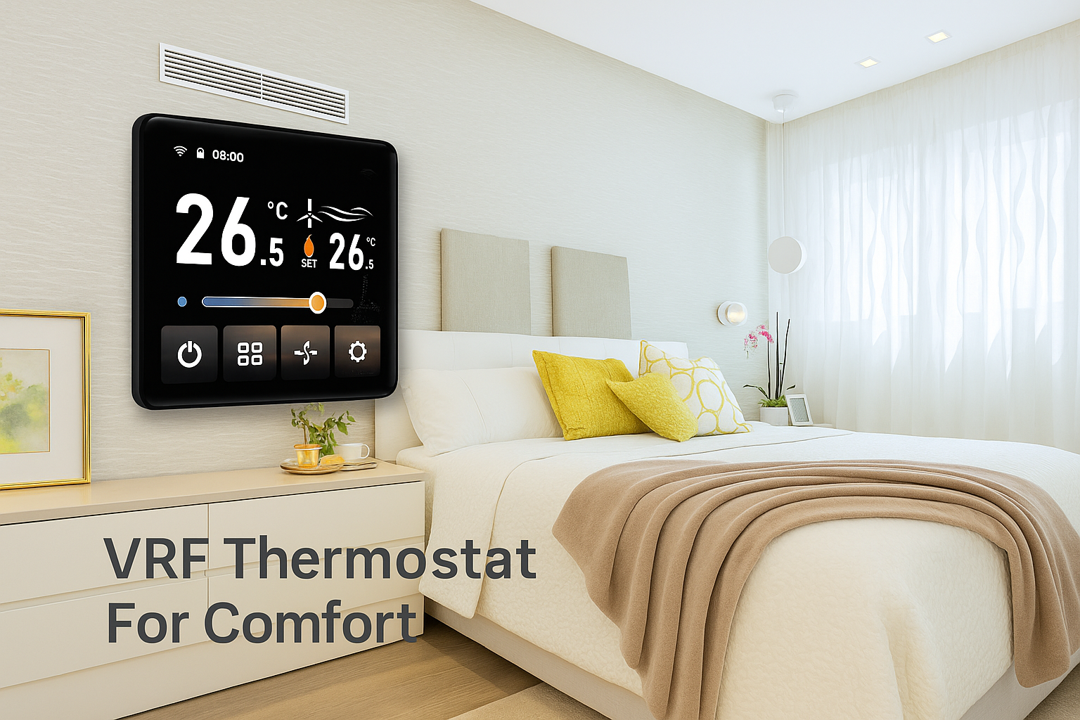 VRF thermostat for comfort